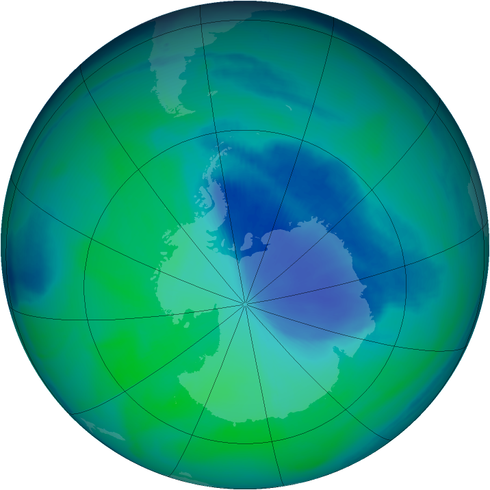 Ozone Map 2006-12-12